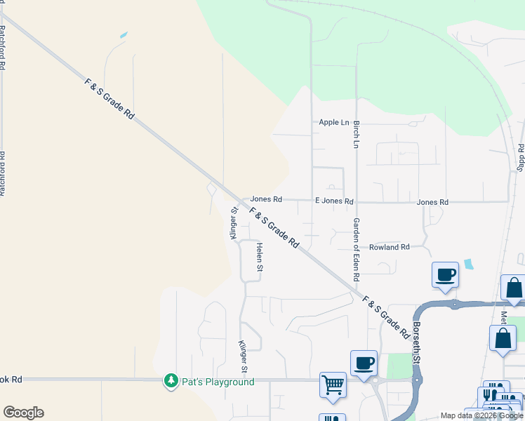 map of restaurants, bars, coffee shops, grocery stores, and more near 718 F & S Grade Rd in Sedro-Woolley