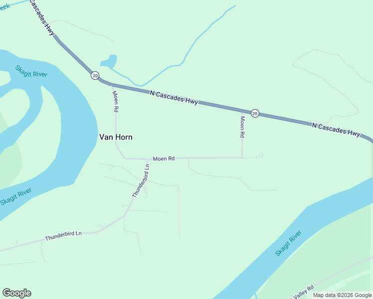 map of restaurants, bars, coffee shops, grocery stores, and more near 48021 Moen Road in Concrete