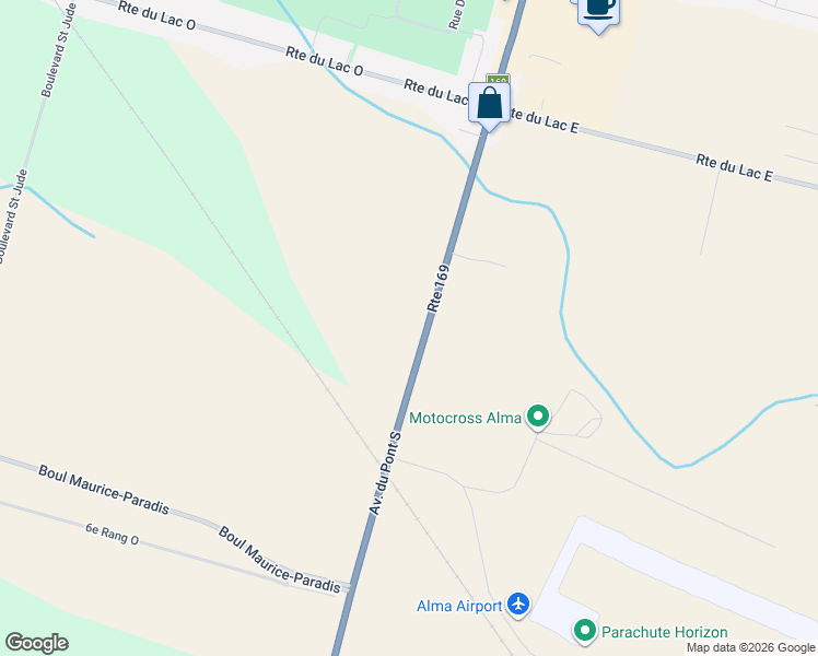 map of restaurants, bars, coffee shops, grocery stores, and more near 1 Avenue du Pont Sud in Alma