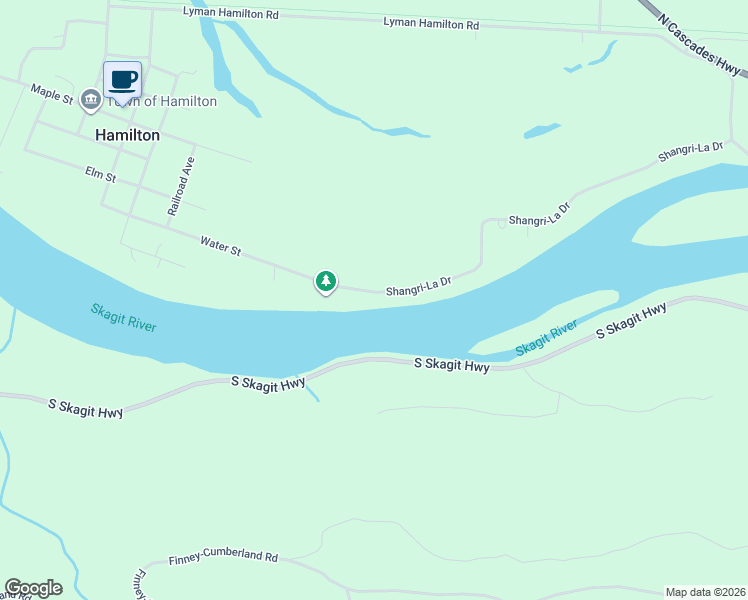 map of restaurants, bars, coffee shops, grocery stores, and more near 35290 Shangri-La Drive in Sedro-Woolley