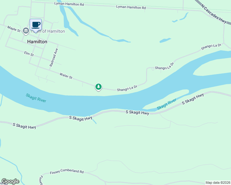 map of restaurants, bars, coffee shops, grocery stores, and more near 35290 Shangri-La Drive in Sedro-Woolley
