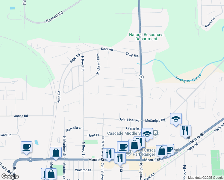 map of restaurants, bars, coffee shops, grocery stores, and more near 706 Cultus Mountain Drive in Sedro-Woolley
