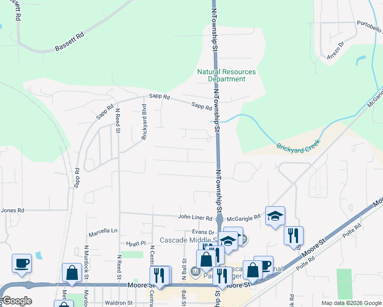 map of restaurants, bars, coffee shops, grocery stores, and more near 806 Cultus Mountain Drive in Sedro-Woolley