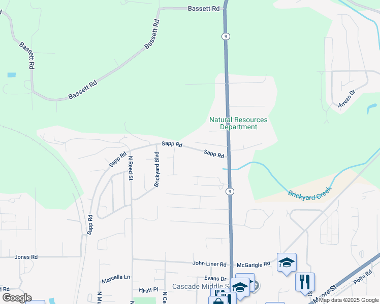 map of restaurants, bars, coffee shops, grocery stores, and more near 737-739 Sapp Rd in Sedro-Woolley