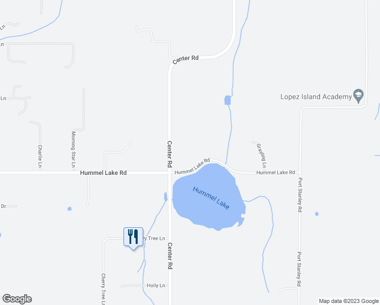 map of restaurants, bars, coffee shops, grocery stores, and more near 1951 Center Road in Lopez Island