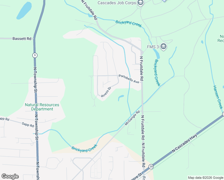map of restaurants, bars, coffee shops, grocery stores, and more near 1263 Arrezo Drive in Sedro-Woolley