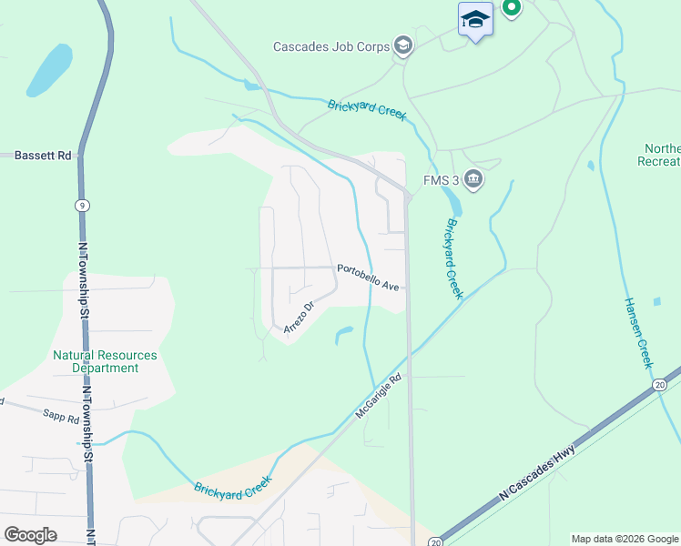 map of restaurants, bars, coffee shops, grocery stores, and more near 1419 Arrezo Drive in Sedro-Woolley