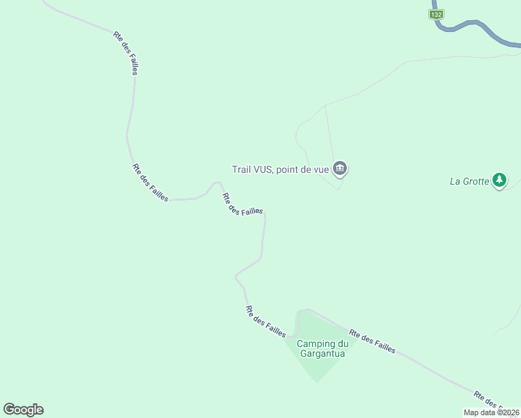 map of restaurants, bars, coffee shops, grocery stores, and more near Route des Failles in Percé