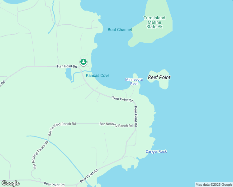 map of restaurants, bars, coffee shops, grocery stores, and more near 2435 Turn Point Road in Friday Harbor