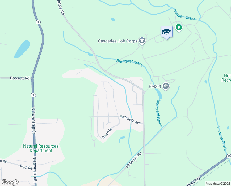 map of restaurants, bars, coffee shops, grocery stores, and more near 1419 North Arrezo Loop in Sedro-Woolley