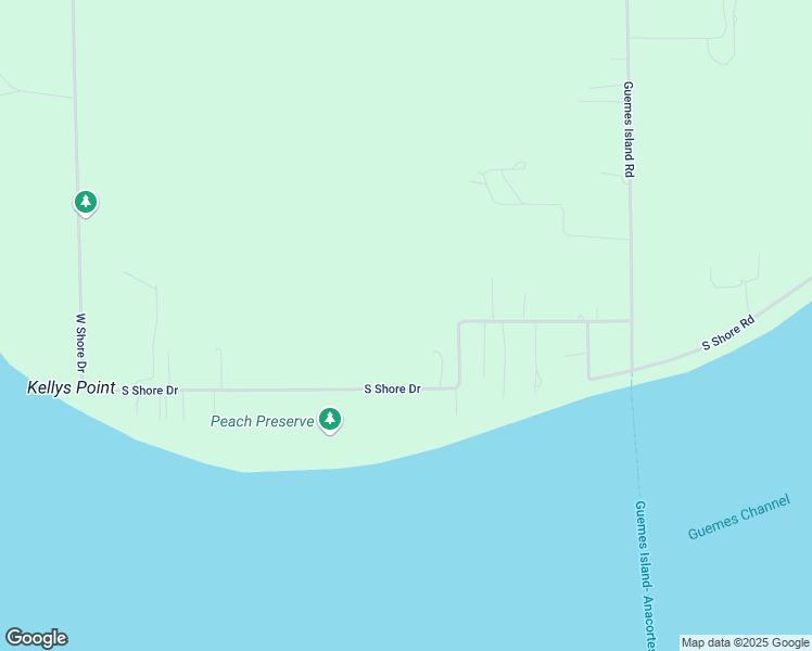 map of restaurants, bars, coffee shops, grocery stores, and more near 5049 South Shore Drive in Anacortes