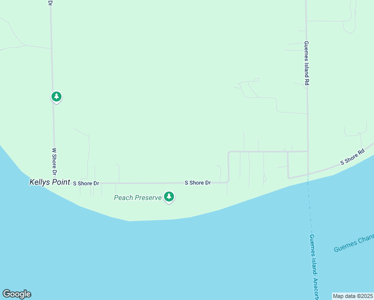 map of restaurants, bars, coffee shops, grocery stores, and more near 5049 South Shore Drive in Anacortes
