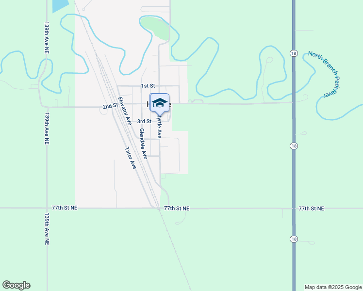 map of restaurants, bars, coffee shops, grocery stores, and more near 400-416 4th Street in Hoople
