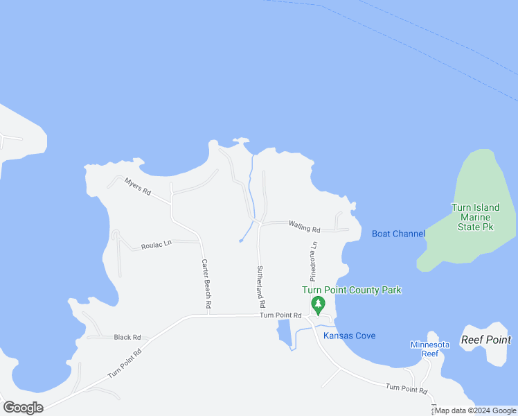map of restaurants, bars, coffee shops, grocery stores, and more near 401 Sutherland Road in Friday Harbor