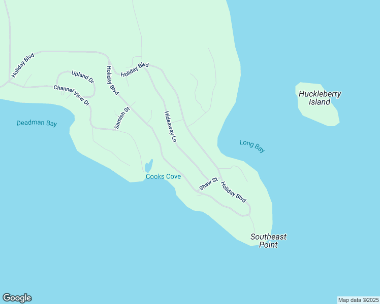 map of restaurants, bars, coffee shops, grocery stores, and more near 7683 Hideaway Lane in Anacortes