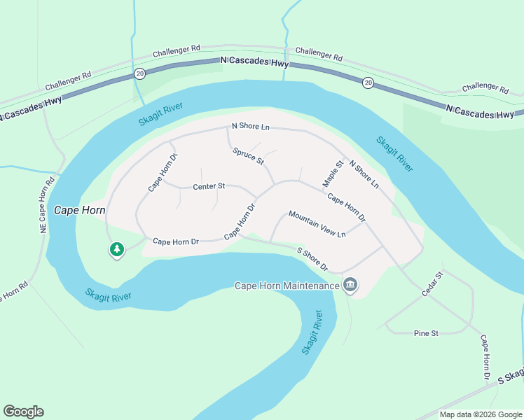 map of restaurants, bars, coffee shops, grocery stores, and more near 41720 Cape Horn Drive in Concrete