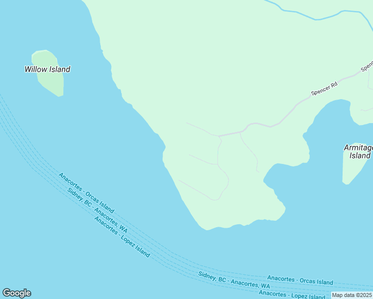 map of restaurants, bars, coffee shops, grocery stores, and more near 134 Thatcher Pass Drive in Lopez Island