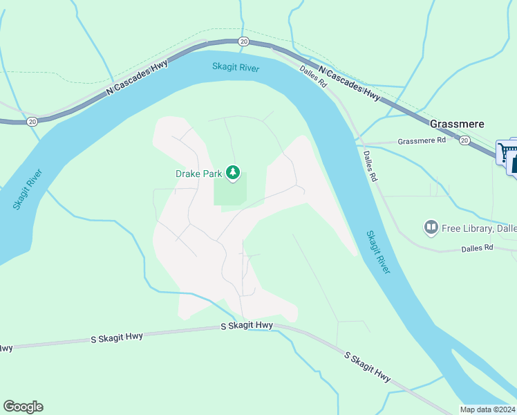 map of restaurants, bars, coffee shops, grocery stores, and more near 7515 Skagit View Drive in Concrete