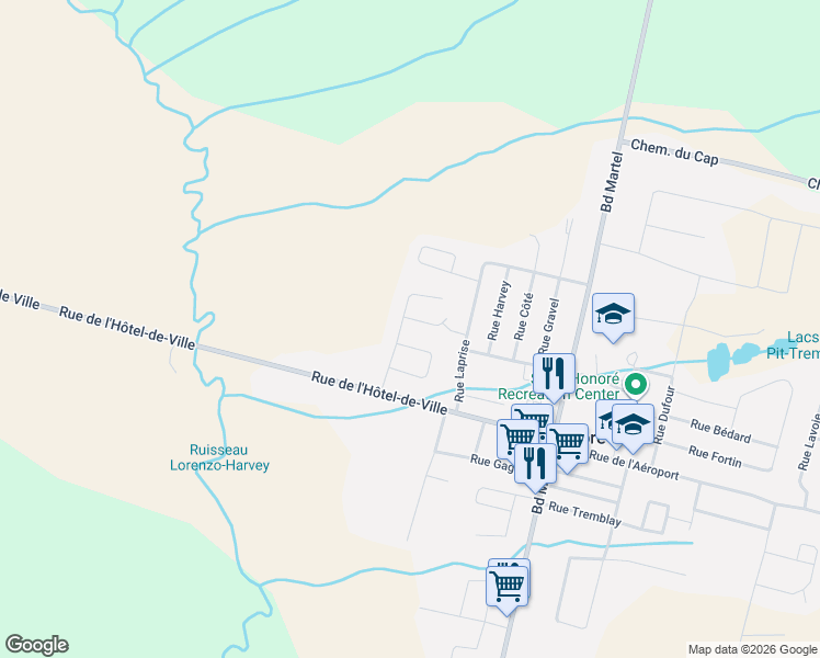 map of restaurants, bars, coffee shops, grocery stores, and more near 281 2e Avenue in Saint-Honorã©