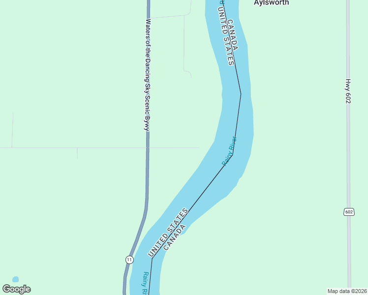 map of restaurants, bars, coffee shops, grocery stores, and more near Town Road in Koochiching County