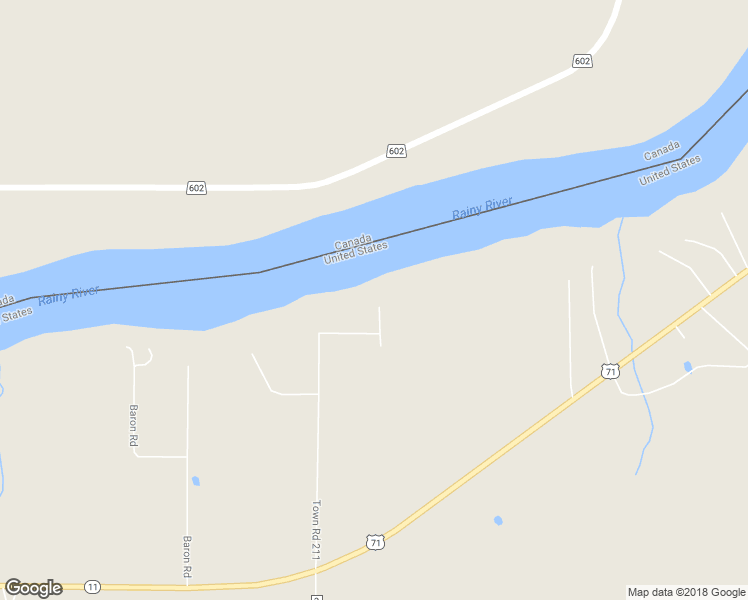 map of restaurants, bars, coffee shops, grocery stores, and more near 2967 Town Road 211 in International Falls