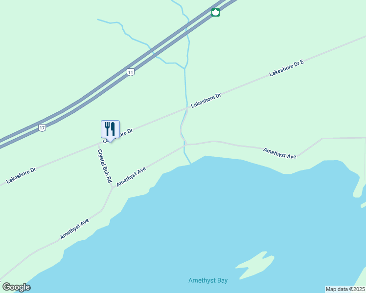 map of restaurants, bars, coffee shops, grocery stores, and more near 2013 Crystal Beach Avenue in Thunder Bay District