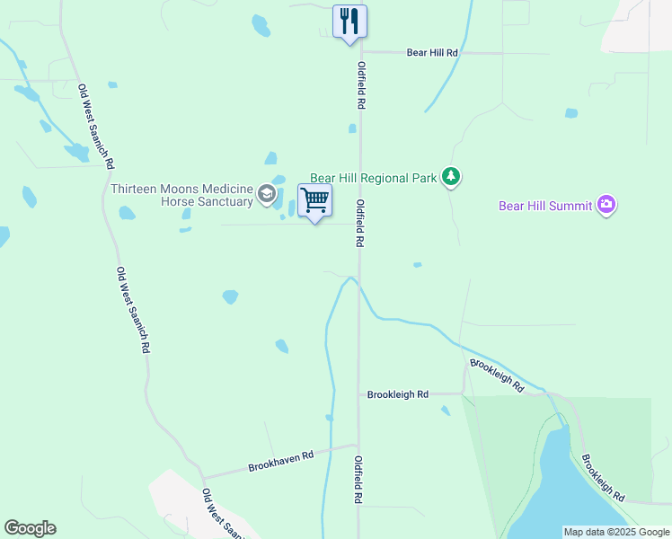 map of restaurants, bars, coffee shops, grocery stores, and more near 5908 Oldfield Road in Victoria