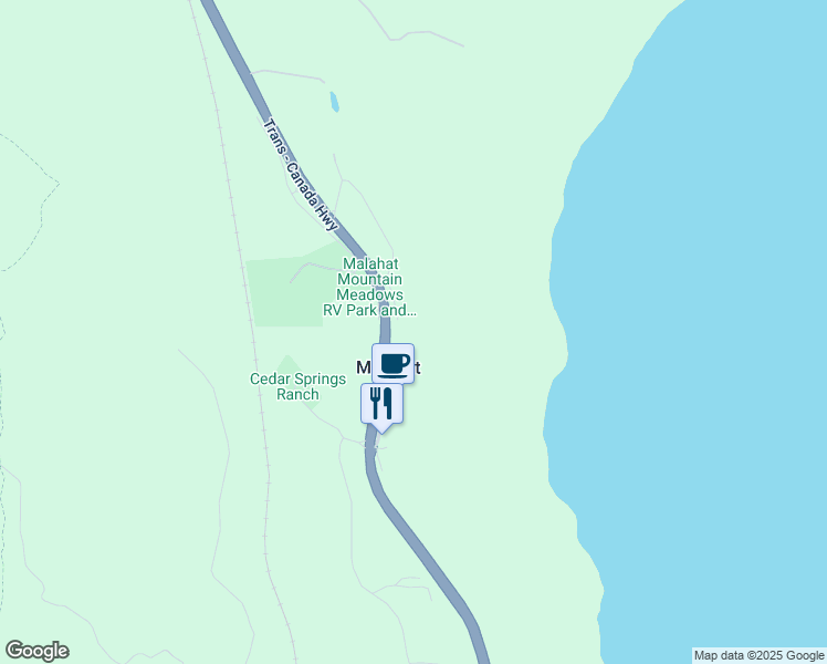 map of restaurants, bars, coffee shops, grocery stores, and more near 301 McCurdy Drive in Malahat
