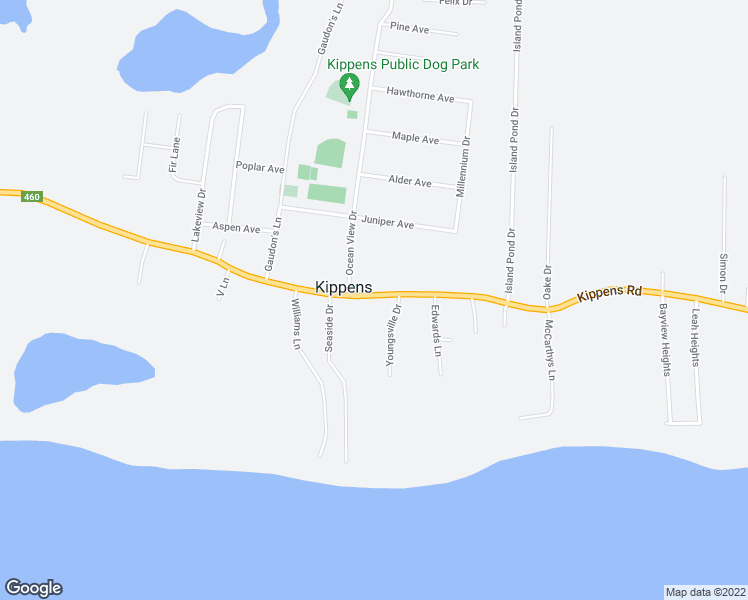 map of restaurants, bars, coffee shops, grocery stores, and more near 111 Kippens Road in Kippens