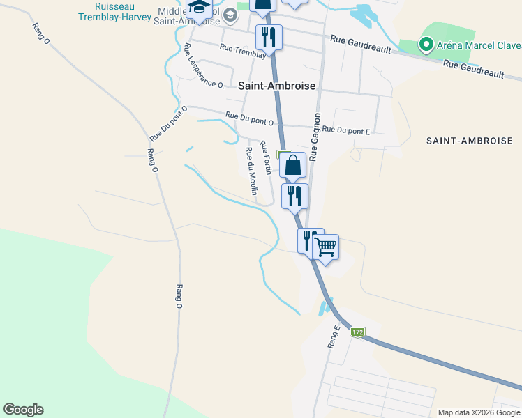 map of restaurants, bars, coffee shops, grocery stores, and more near 3 Rue de la Rivière in Saint-Ambroise