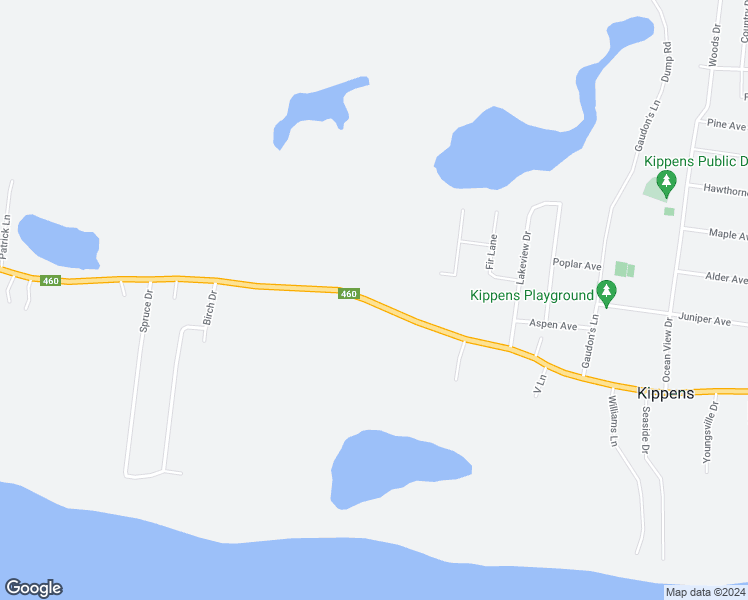 map of restaurants, bars, coffee shops, grocery stores, and more near 156 Kippens Road in Kippens