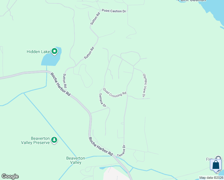 map of restaurants, bars, coffee shops, grocery stores, and more near 100 Quail Crossing Road in Friday Harbor