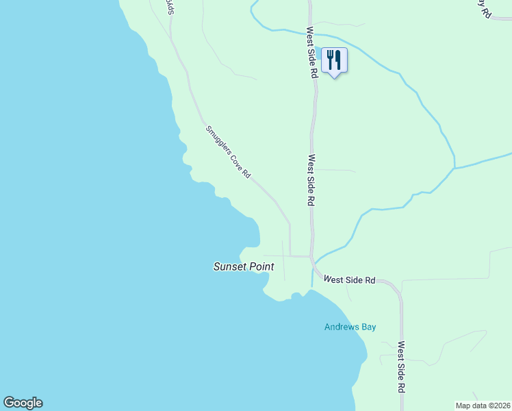 map of restaurants, bars, coffee shops, grocery stores, and more near 191 Smugglers Cove Road in Friday Harbor