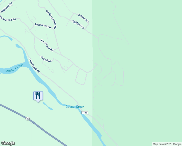 map of restaurants, bars, coffee shops, grocery stores, and more near 23 Highland Road in Winthrop