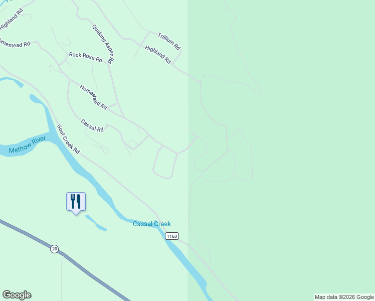 map of restaurants, bars, coffee shops, grocery stores, and more near 23 Highland Road in Winthrop