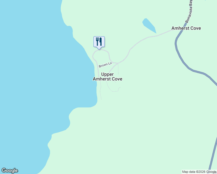 map of restaurants, bars, coffee shops, grocery stores, and more near in Upper Amherst Cove
