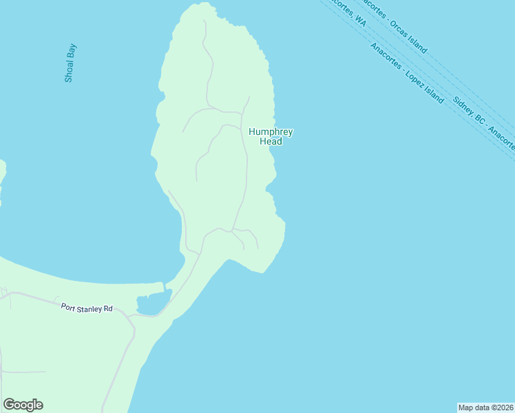 map of restaurants, bars, coffee shops, grocery stores, and more near 542 Shoreland Drive in Lopez Island