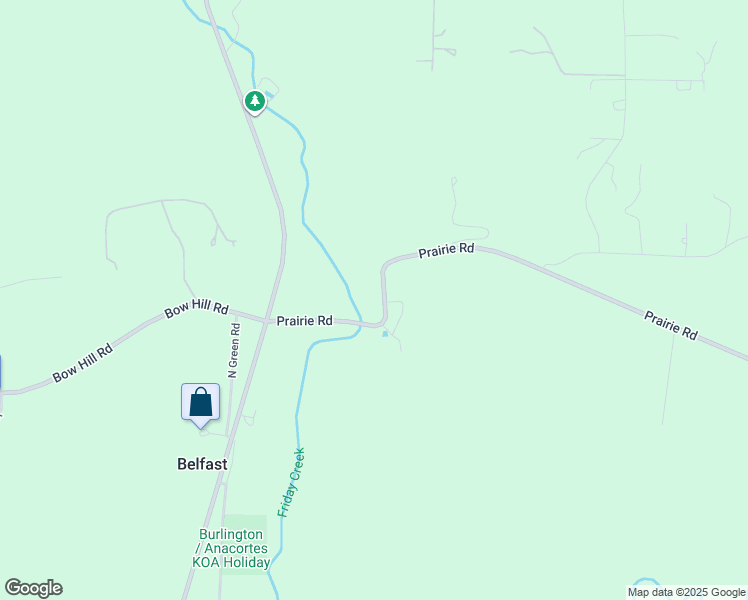 map of restaurants, bars, coffee shops, grocery stores, and more near 19311 Prairie Road in Sedro-Woolley