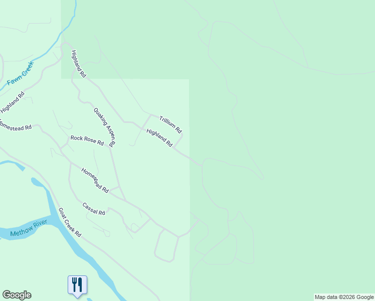 map of restaurants, bars, coffee shops, grocery stores, and more near 123 Highland Road in Winthrop