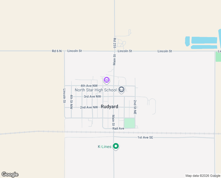 map of restaurants, bars, coffee shops, grocery stores, and more near 316 Main Street North in Rudyard