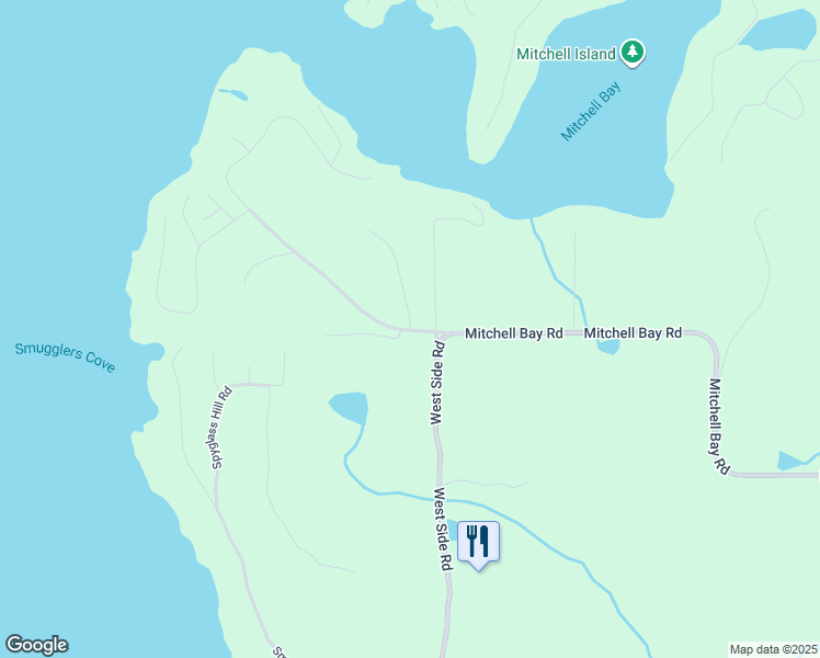 map of restaurants, bars, coffee shops, grocery stores, and more near 146 Old Indian Trail in Friday Harbor