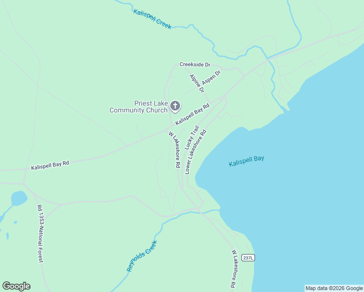 map of restaurants, bars, coffee shops, grocery stores, and more near 29 Island View Lane in Priest Lake