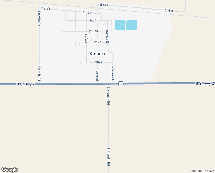 map of restaurants, bars, coffee shops, grocery stores, and more near 624 Central in Kremlin