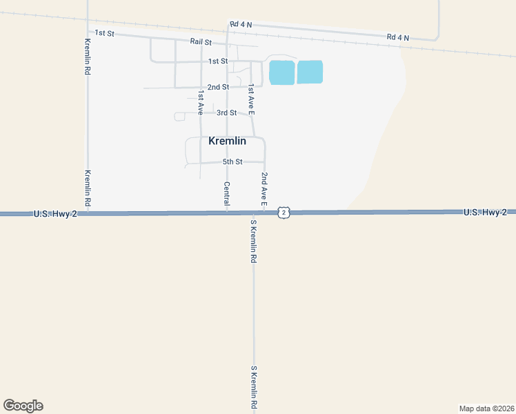 map of restaurants, bars, coffee shops, grocery stores, and more near 624 Central in Kremlin