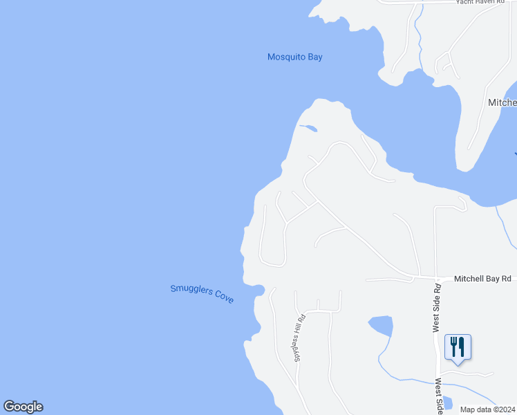 map of restaurants, bars, coffee shops, grocery stores, and more near 455 Madrona Drive in Friday Harbor