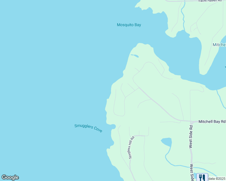map of restaurants, bars, coffee shops, grocery stores, and more near 455 Madrona Drive in Friday Harbor