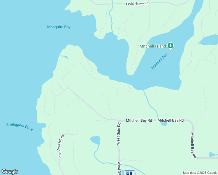 map of restaurants, bars, coffee shops, grocery stores, and more near 146 Old Indian Trail in Friday Harbor