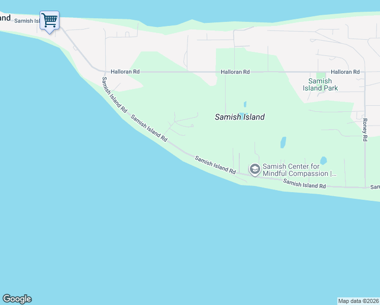 map of restaurants, bars, coffee shops, grocery stores, and more near 10429 Samish Island Road in Bow
