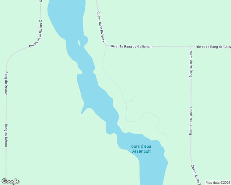map of restaurants, bars, coffee shops, grocery stores, and more near 819 Chemin Lirette in Gallichan