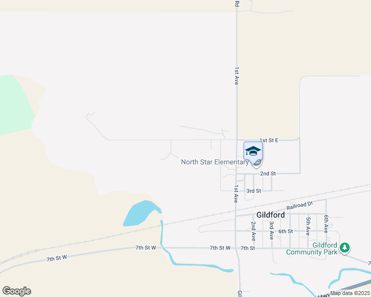 map of restaurants, bars, coffee shops, grocery stores, and more near 330 1st St W in Gildford